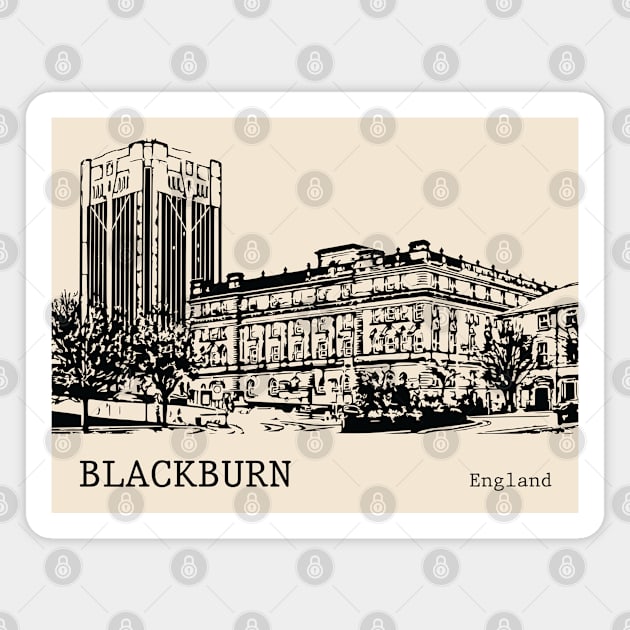 Blackburn England Magnet by Lakeric